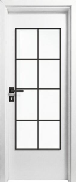 Usa interior Alba HDF cu toc reglabil din MDF PAL - Colectia STENOIR Alb 7.2