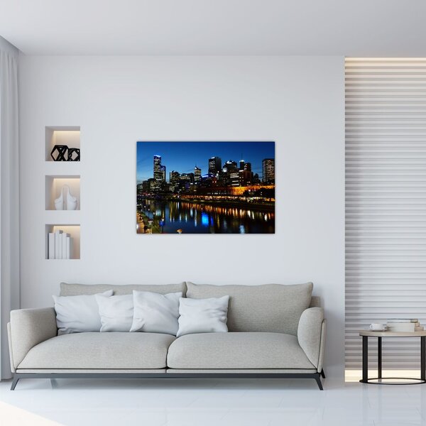 Tablou cu noaptea în Melbourne (90x60 cm)