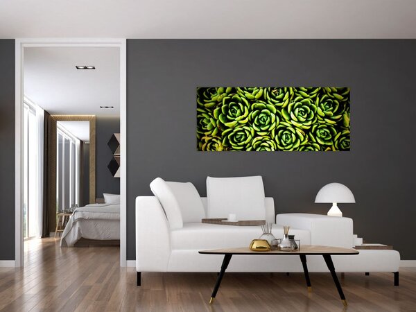 Tablou cu flori de piatră (120x50 cm)