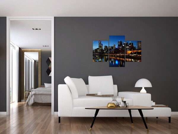 Tablou cu noaptea în Melbourne (90x60 cm)