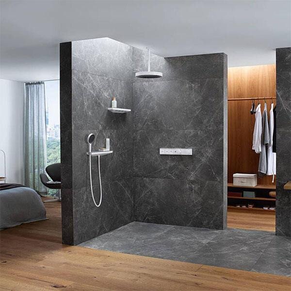 Para de dus, Hansgrohe, Rainfinity 130 3 jeturi, Alb mat