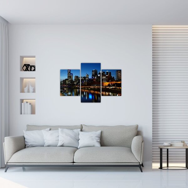 Tablou cu noaptea în Melbourne (90x60 cm)
