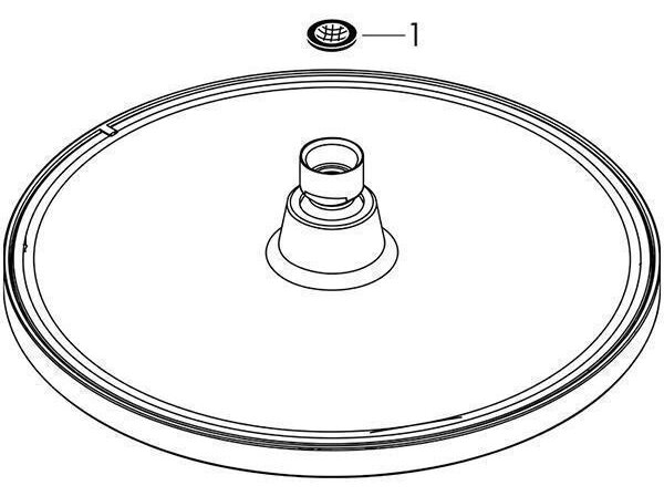 Cap de dus Hansgrohe, Crometta S, Crom, 240 mm