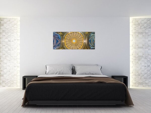 Tablou cu tavanul bisericii Siena (120x50 cm)