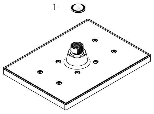 Palarie de dus Hansgrohe, Vernis Shape 230, 1 jet, negru mat