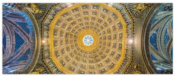 Tablou cu tavanul bisericii Siena (120x50 cm)