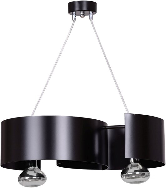 Emibig Vixon lampă suspendată 2x60 W negru-crom 284/2