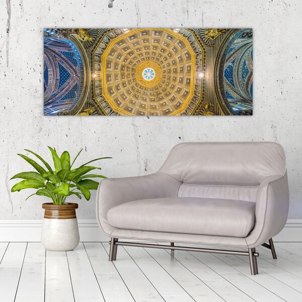 Tablou cu tavanul bisericii Siena (120x50 cm)