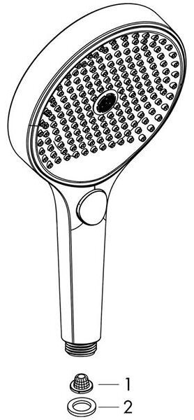 Para de dus, Hansgrohe, Rainfinity 130, 3 jeturi, bronz periat