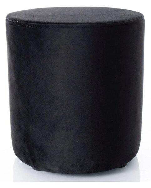Taburet DOTI B, stofa catifelata negru - Bluvel 19, 38x38x42 cm