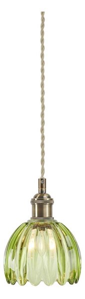 Markslöjd 109138 - Pendul pe cablu GOTA 1xE14/40W/230V verde fumuriu/alamă