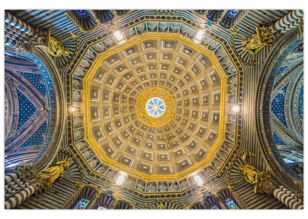 Tablou cu tavanul bisericii Siena (90x60 cm)