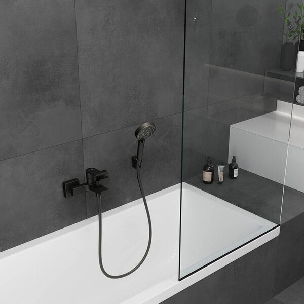 Suport de dus Hansgrohe, Porter S, negru mat