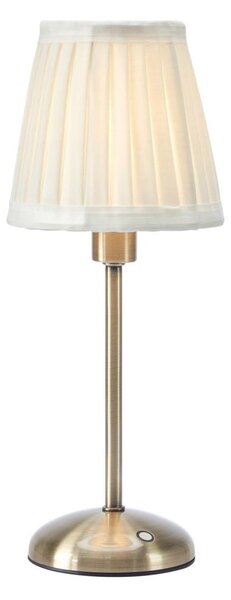 Markslöjd 109126 - Lampă de masă LED reîncărcabilă, reglabilă, ANNO 1xE14/2W/2000 mAh, alb/alamă