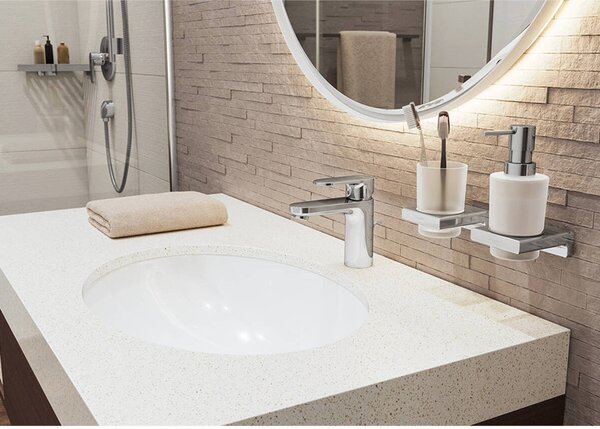Dozator sapun, Hansgrohe, AddStoris, crom