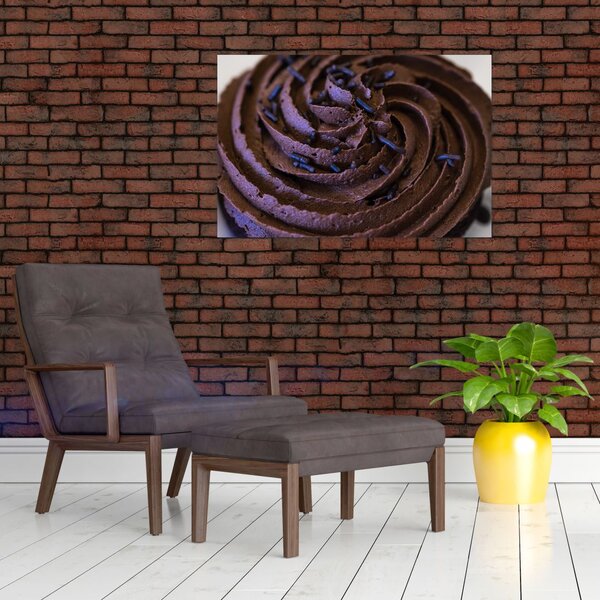 Tablou - Cupcake din ciocolată (90x60 cm)