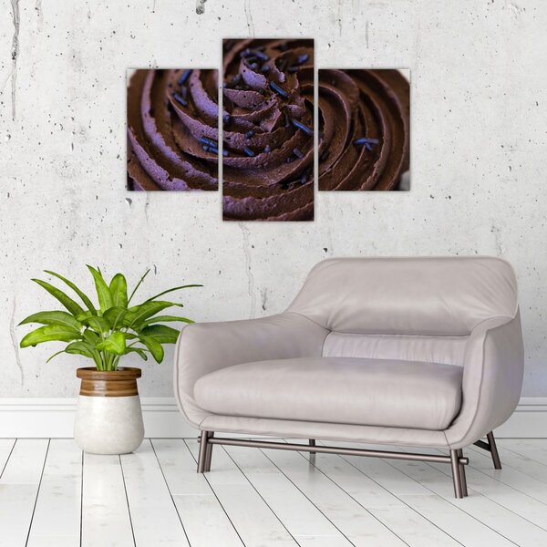 Tablou - Cupcake din ciocolată (90x60 cm)