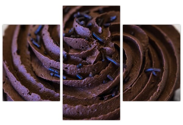 Tablou - Cupcake din ciocolată (90x60 cm)