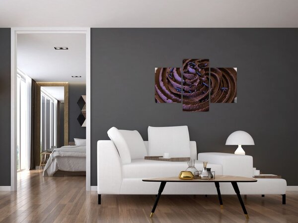 Tablou - Cupcake din ciocolată (90x60 cm)