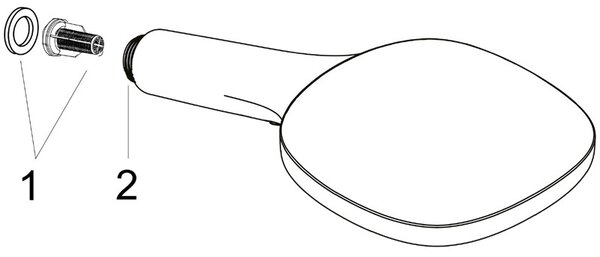 Para de dus, Hansgrohe, Raindance Select E 120, 3 jeturi, negru mat