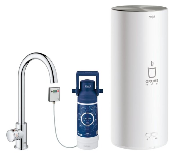 Grohe Red robinet de bucatarie cu boiler pe picior StarLight Chrome 30080001