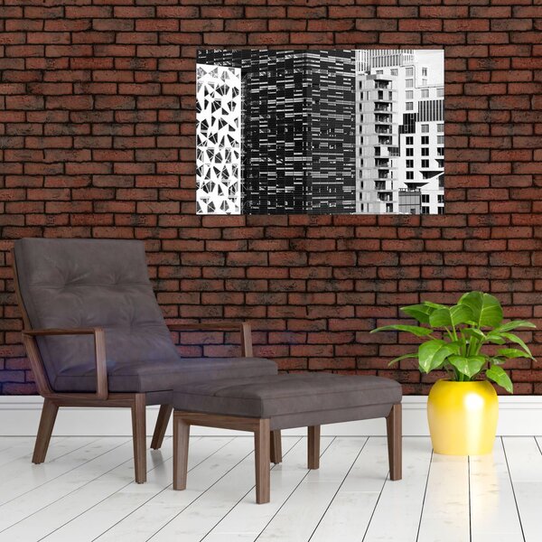 Tablou cu arhitectura alb neagră (90x60 cm)