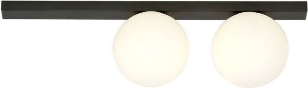 Emibig Fit lampă de tavan 2x10 W negru-opal 1124/2