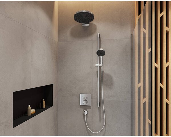 Baterie de dus, Hansgrohe, ShowerSelect, cu doua functii, crom