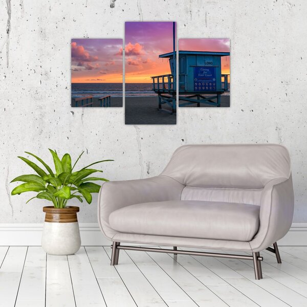 Tablou de pe plaja Santa Monica (90x60 cm)