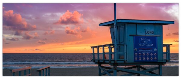 Tablou de pe plaja Santa Monica (120x50 cm)
