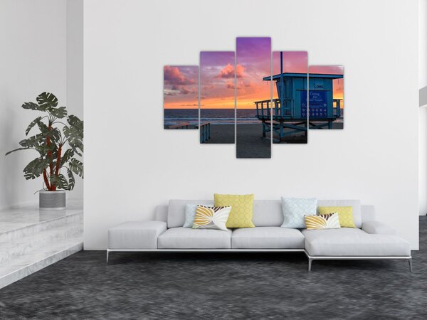Tablou de pe plaja Santa Monica (150x105 cm)