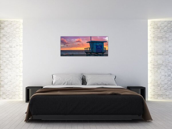 Tablou de pe plaja Santa Monica (120x50 cm)