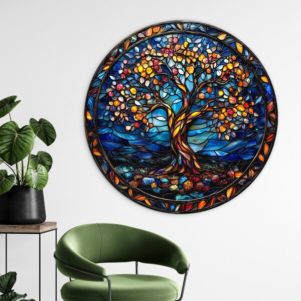 DUBLEZ | Tablou Copacul Vieții - Bijuterie | Imprimare UV premium