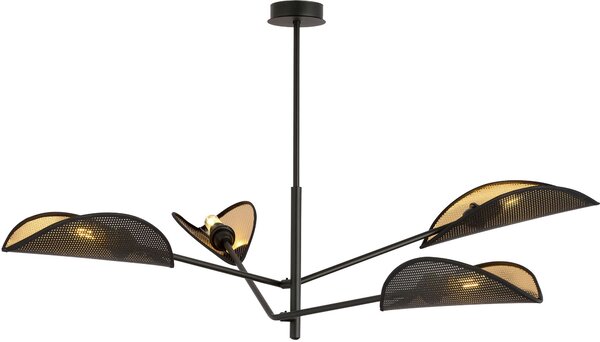 Emibig Vene lampă de tavan 4x10 W negru-auriu 1158/4