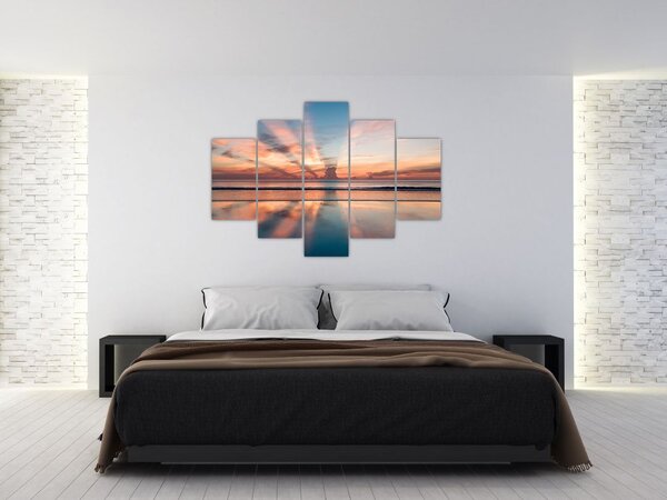 Tablou cu razele solare deasupra plajei Dayton (150x105 cm)