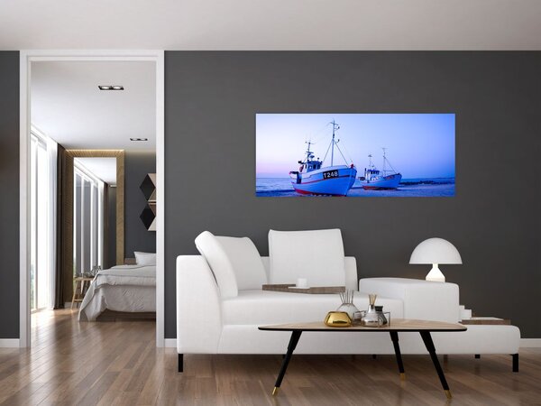 Tablou - Debarcarea în amurg (120x50 cm)