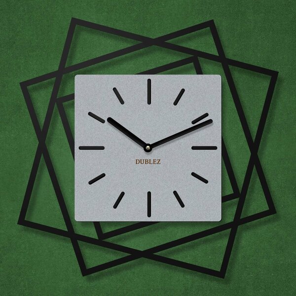 DUBLEZ | Ceas de perete din lemn 3D - Frames