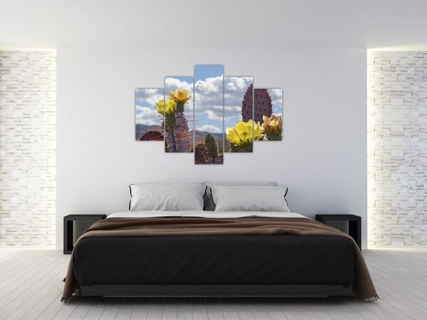 Tablou cu floarea de cactus Opunție (150x105 cm)