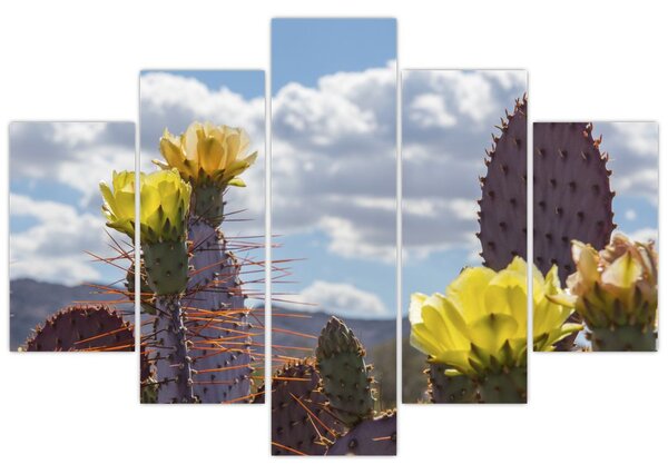Tablou cu floarea de cactus Opunție (150x105 cm)