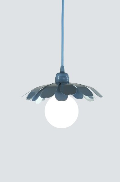 Bohemia-Design - Lustră suspendată pe cablu, 1xE27/60W/230V, albastră