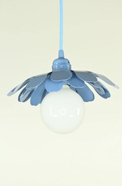 Bohemia-Design - Lustră suspendată pe cablu, 1xE27/60W/230V, albastră