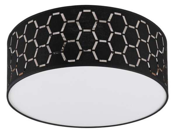 Plafonieră ULLE 1xE27/15W/230V diametru 35 cm neagră