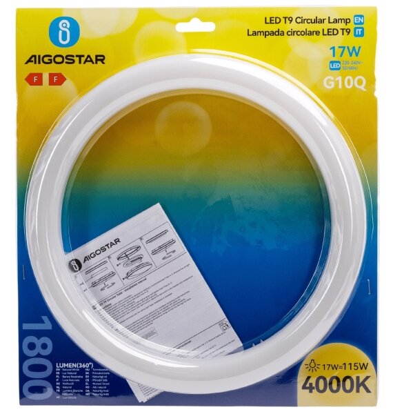 Tub LED fluorescent G10q, 17 W, 230 V, 4000 K - Aigostar