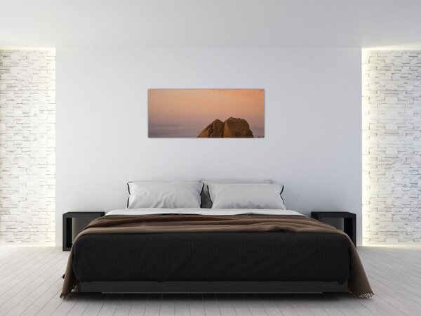 Tablou cuu apus de soare în stânci (120x50 cm)