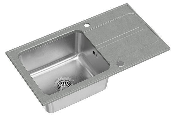 Quadron Ralph chiuvetă din granit-oțel 78x43 cm gri/grafit/onix FUS_R7843SZ