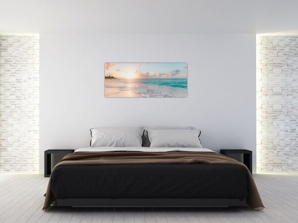 Tablou - Plaja de vis (120x50 cm)