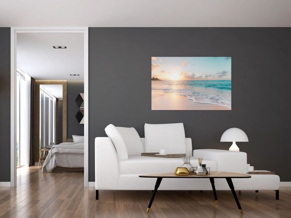 Tablou - Plaja de vis (90x60 cm)