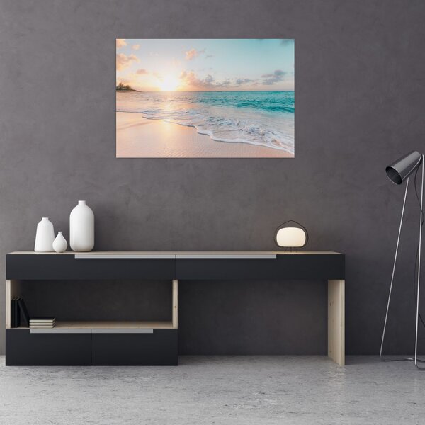 Tablou - Plaja de vis (90x60 cm)