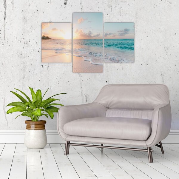 Tablou - Plaja de vis (90x60 cm)