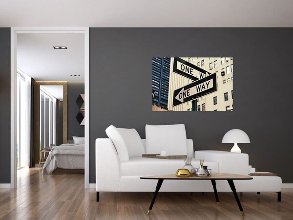 Tablou - New York ONE WAY (90x60 cm)